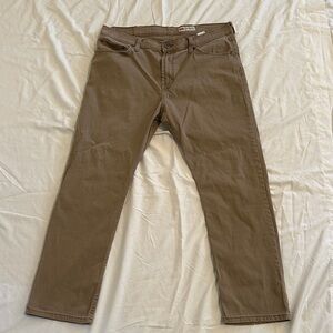 Wrangler Slim Straight Tan Pants